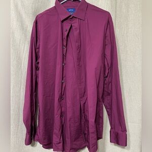 Apt. 9 Purple Dress Shirt Smooth Fabric slim fit